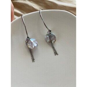 Fresh water keshi pearls hoop style